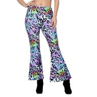 Broek Panter - Foute Party Neon - Paars en Blauw - Dames