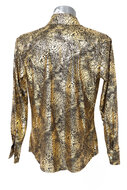 Blouse Slangenprint - Goud-Zwart Foute Party - Jaren 80 &amp; 90 - Volwassenen