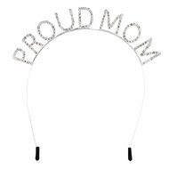 Diadeem Geboorte - Proud Mom - Metaal