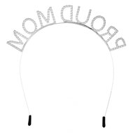 Diadeem Geboorte - Proud Mom - Metaal
