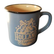 Beker Holland blauw Molen