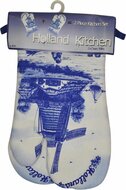 Oven handschoenen Delfts blauw molen