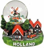 Sneeuwbol mininatuur huisjes