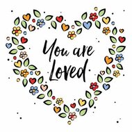Wenskaart - You Are Loved - Met Envelop