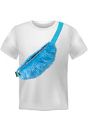 Heuptasje - Pluche Bont Blauw - Disco Jaren 80 & 90 - Festival Tas