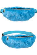 Heuptasje - Pluche Bont Blauw - Disco Jaren 80 &amp; 90 - Festival Tas