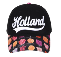 Souvenir Pet - Zwart - Cap Tulpen - Volwassenen