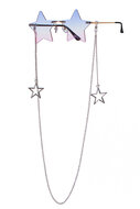 Feestbril - Festival Bril - Ster met Ketting