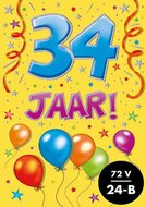 Verjaardagskaart - That Funny Age - 34 jaar - met Envelop
