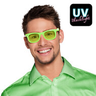 Partybril dance neon groen