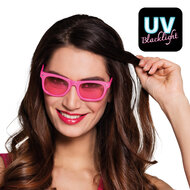 Partybril dance neon roze
