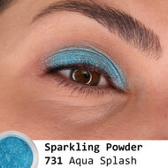 Grimas Glitters - Sparkling Powder - Turquoise - 731 - 5 ml