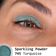 Grimas Glitters - Sparkling Powder - Turquoise - 745 - 5 ml