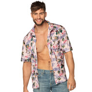Hawaii T-shirt Flamingo - Strandfeest - Volwassenen