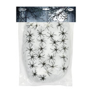 Spinnenweb met 12 spinnen 500 gram