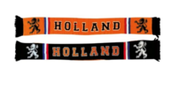 Sjaal Leeuw - Oranje-Zwart - Acryl - 17 x 145 cm