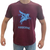 Airborne - T-shirt Pegasus Met Blauwe Tekst En Logo - Volwassenen