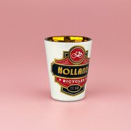 Shotglas - Holland Bicycles - Goudfolie
