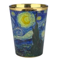 Shotglas - Starry Night van Gogh - Goudfolie