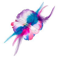 Hawaii Haarclip Hibiscus deluxe - Decoratiebloem