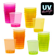 Shotglaasjes 20 stuks neon