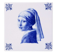 Tegel - Meisjes Met Parel - Delfts blauw