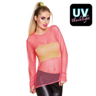 Visnet shirt roze