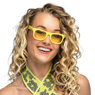 Partybril dance neon geel