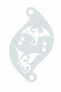 Schmink Sjabloon - Face en Body Painting - Dragons