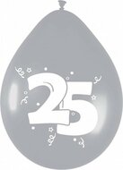 Ballonnen 25 jaar zilver
