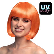 Cabaret bobline pruik oranje