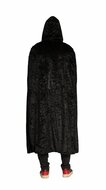 Halloween Cape - Capuchon - Zwart-Rood - Volwassenen