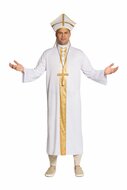 Paus Kostuum - Pope - Wit-Goud - Volwassenen