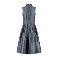 Dirndl Jurkje - Jacquard - Nachtblauw Gitter - Dames
