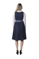 Dirndl Jurkje Landhuis - Jacquard - Donkerblauw-Lichtblauw - Dames