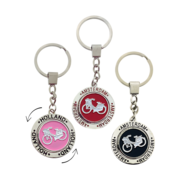 Sleutelhanger mono spinning fiets rood