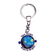 Sleutelhanger - Mono Spinning - Van Gogh - Starry Night
