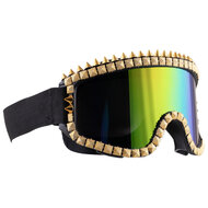 Skibril Strass Steentjes - Goud - Fout Feest - Volwassenen