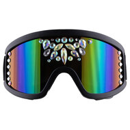 Skibril Strass Steentjes - Parelmoer Gems - Fout Feest - Volwassenen