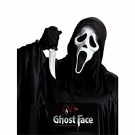 Scream Masker & Mes - Scream Met Kap Licenti