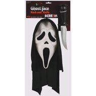 Scream Masker & Mes - Scream Met Kap Licenti