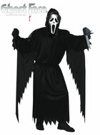 Ghost Face Scream Kostuum Met Masker - Volwassenen