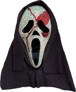 Scream Masker Diamanten Met Bloed - Scream Met Kap Licentie - Bekende Personages
