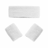 Zweetbandjes Set Wit - Disco Jaren 80