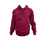 Airborne Trui - Hoodie Maroon Rood Met Embossed Pegasus - Volwassenen