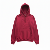 Airborne Trui - Hoodie Maroon Rood Met Embossed Pegasus - Volwassenen