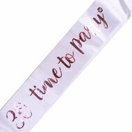 Sjerp 30 jaar - 30 Time To Party - Wit - Ros&eacute; Goud