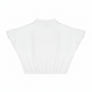 Dirndl Blouse Oktoberfest - Wit - Met Kapmouwtjes en Kant - Dames
