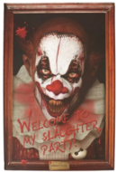 Muurdecoratie Horror Clown - Slaughter Party Halloween - 40 x 60 cm