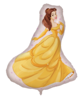 Folieballon - Prinses Gele Jurk - 97 cm - Helium- en Luchtvulling